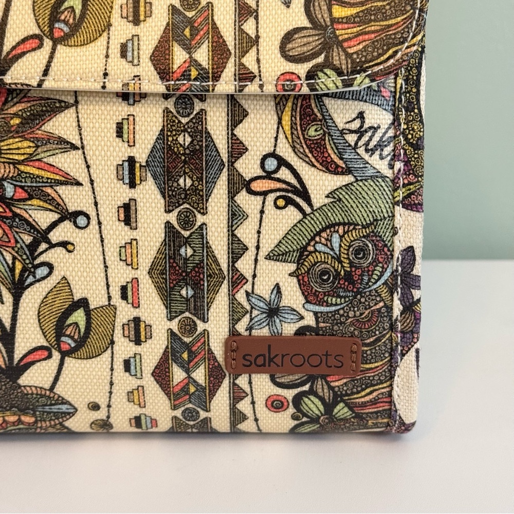 Sakroots Insulated Lunch Bag Owl & Floral Print Unisex - Picture 2 of 10